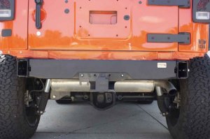 Jeep Wrangler JK Rubicon Bumper - Rear - Fishbone Offroad - Bumper Delete - Black Powder Coated - `07-`18